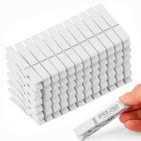 Mollette da Bucato Ecologiche in Legno con Logo