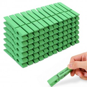 Mollette da Bucato in Legno con Stampa del Logo Azienda...